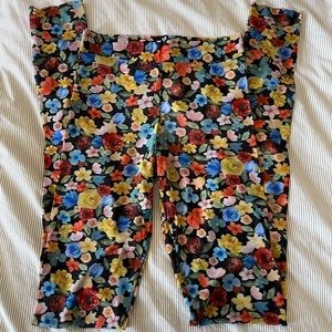 Ganni Floral Mesh Leggings